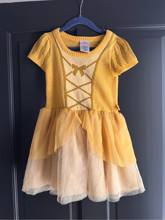 Disney Other - Disney Princess Short Sleeve Sweater Dress Tulle Skirt Belle 4T
